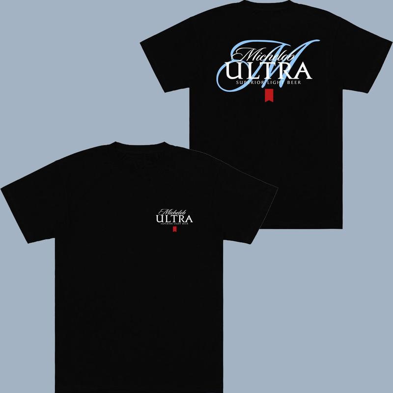 Michelob Ultra Tee - 2 Side - Trendy Styles Available - Size Inclusivity - Shared Wardrobe Options - Find Your Favorite Color - Limited Edition Prints