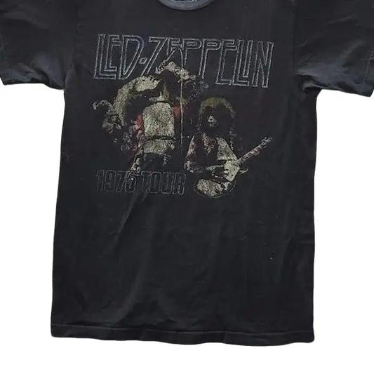 Led Zeppelin Unisex T-shirt Tour Rock Band Graphic Tee Shirt Cotton Fabric