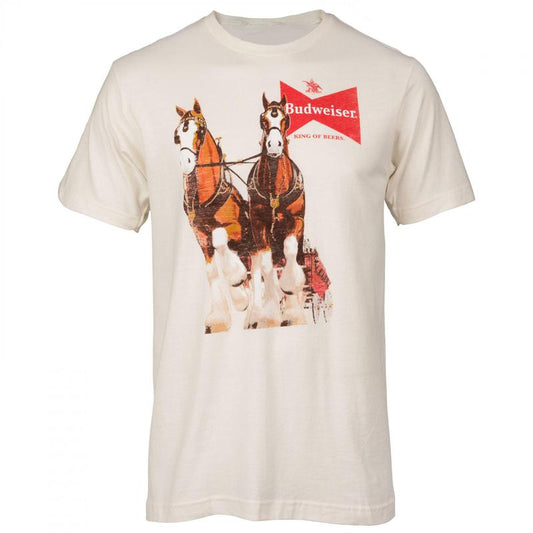 Budweiser Clydesdales White Colorway T-Shirt - Fashion for All Tastes - Assorted Colors - Functional Fashion - Universal Appeal Garments