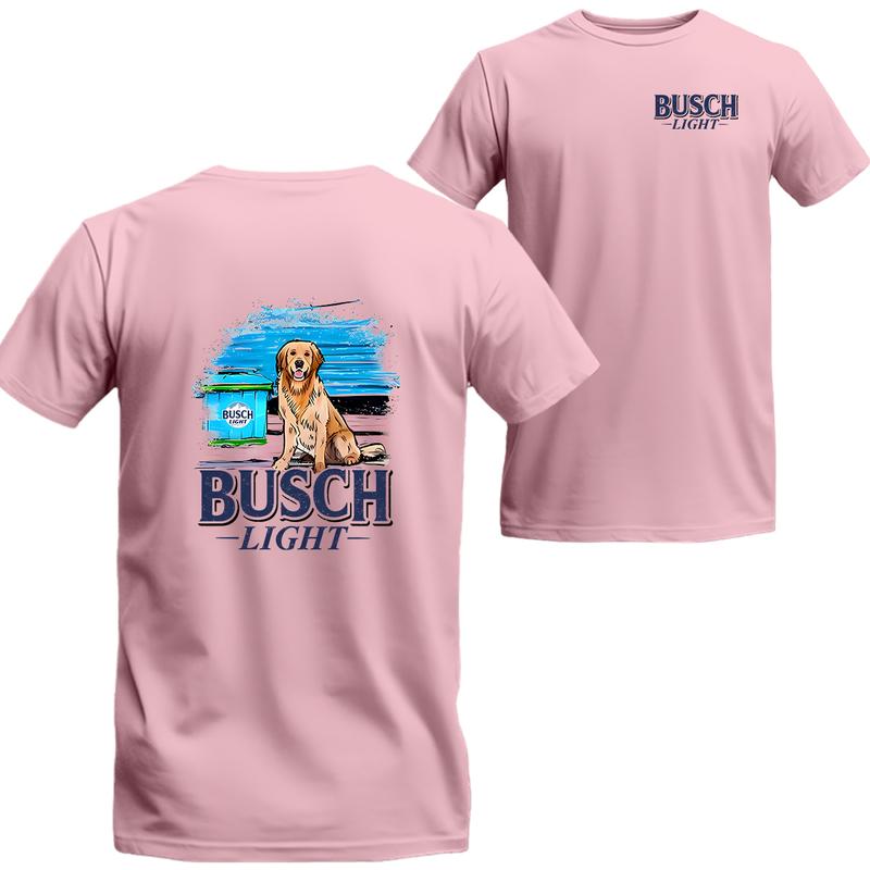 Limited Busch Light Men Best Friend 2 Sided Tee Shirt, Busch Light Short Sleeve Tee, Unisex Shirt