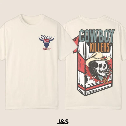 Coors. Rodeo Vintage Graphic T-Shirt, Retro Cowboy Shirt Women and Men - Cotton - Full Color