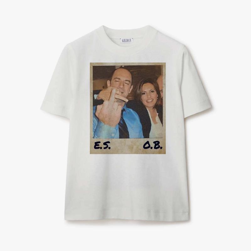 Elliot Stabler And Olivia Benson Shirt Law And Order Shirt Elliot And Olivia Svu Vintage Shirt Cotton Crewneck