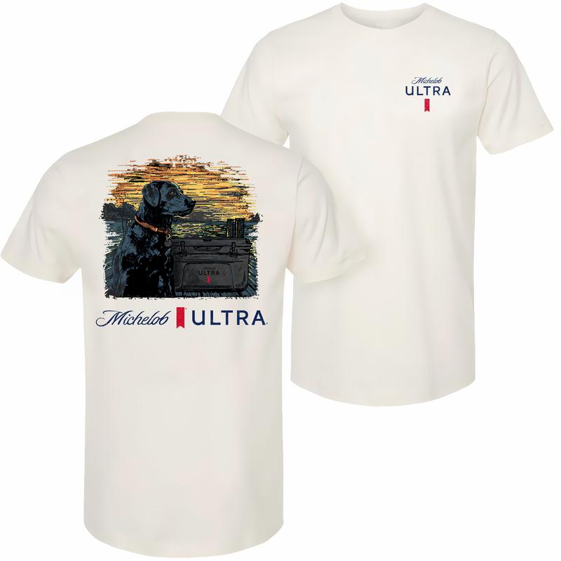 Michelob Ultra Man's Best Friend T-shtr 2-side - Colors For All - Flexible Fashion Fits - Statement Pieces - Find Your Look - Wide Size Selection