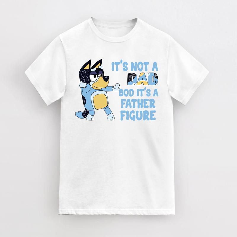 Bluey Shirt, It's Not A Dad Bod It's A Father Figure Shirt, Bandit Shirt, Father Day Tee, Bluey Dad Shirt, Bluey Gifts for Dad, Bluey Bandit