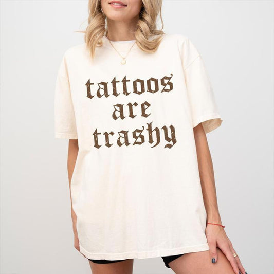 Retro tattoos are trashy casual fit t-shirt, trendy design, relaxed fit Sweatshirt, Hoodie, Comfort Colors