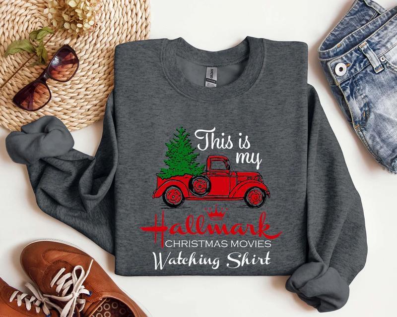 This is My Hallmark Christmas Movie Watching Sweatshirt, Hallmark Long Sleeve Tee, Hallmark Sweatshirt, Unisex Christmas Gift Sweatshirt