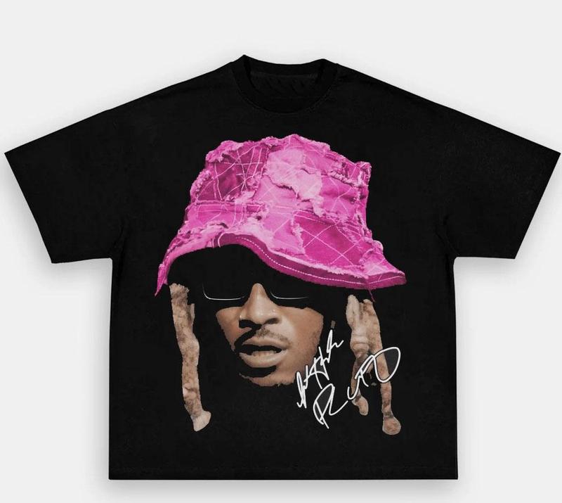 Future Big Face Pink Bucket Graphic T Shirt Size S-4XL Classic Cotton