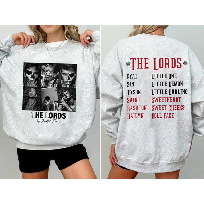The LORDS Book Boys 2 Sides Sweatshirt, Shantel Tessier Merch, LORDS Series Book Shirt, Dark Romance Shirt, Book Lover Shirt, Bookish Merch, Booktok S