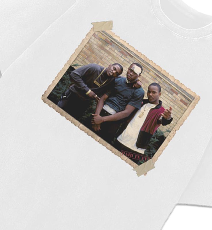 PAID IN FULL Mitch Ace & Rico Vintage Photo Classic Hood Hip Hop Movie T-Shirt Crewneck Cotton Streetwear