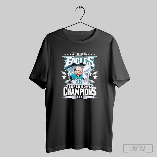 Philadelphia Eagles X Mickey Super Bowl Champions Lix T Shirt Sweatshirt