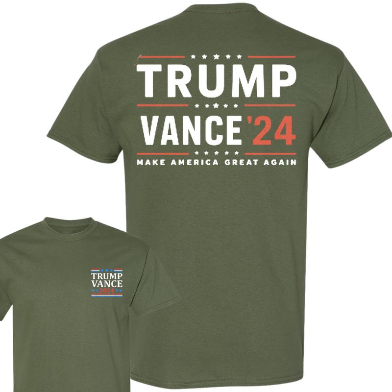 Trum Vance 2024 For President VP USA Election Patriotic T-Shirt, Trum Vance' 24 Make Ameica Great Shirt, Trum Supporter Shirt, MAGA Unisex Cotton Tee,