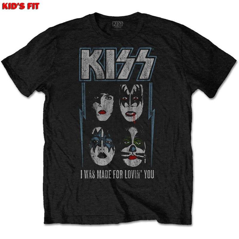 KISS Kids Tee Made For Lovin You Vintage Tshirt