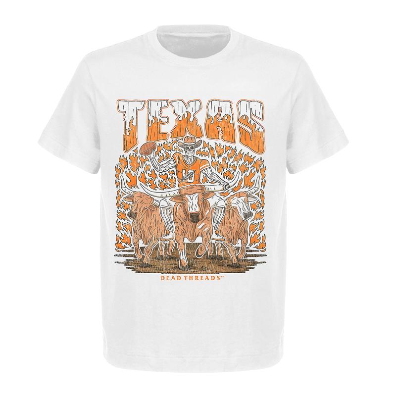Texas Longhorns T-shirts  Skeleton Football Shirts  Men's and Women's Top