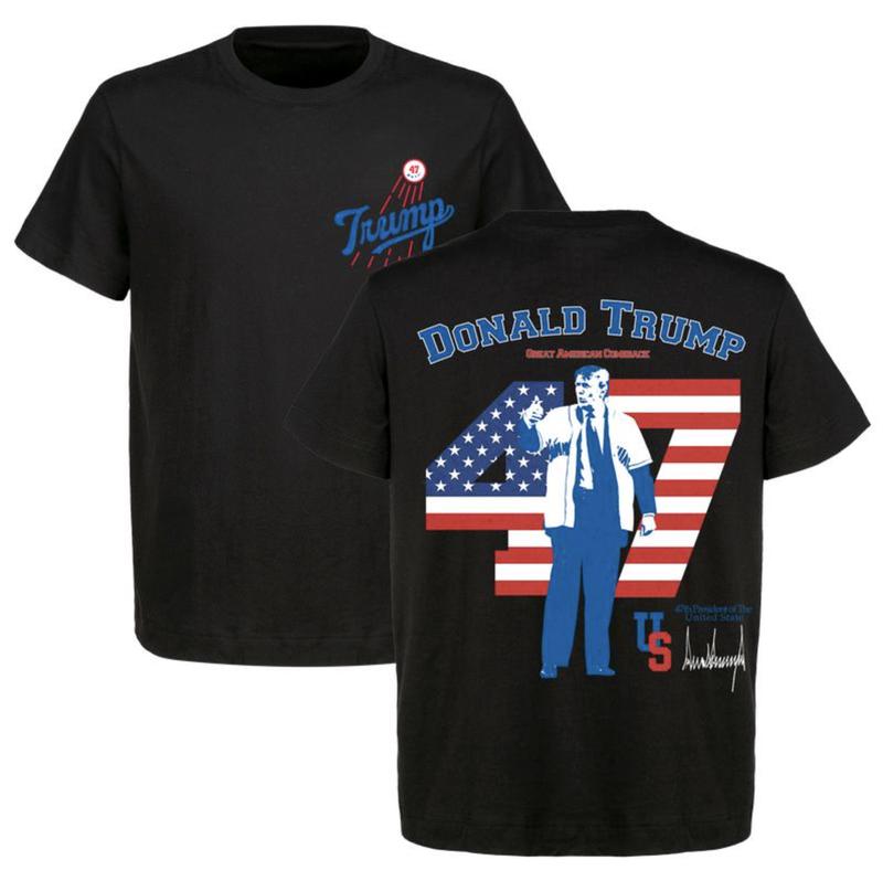 Donald Trump Dodg ers 2024 ShirtHoodieSweatshirt, Retro Crewneck, Cotton, Menswear Tops