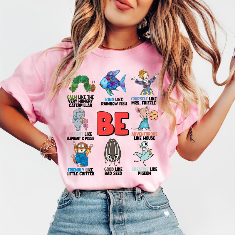 Children's Character Affirmations Shirt, I Still Read Children's Books Shirt, Book Lover Shirt,  ABC Affirmation Shirt, Teacher Characters Shirt, Funn
