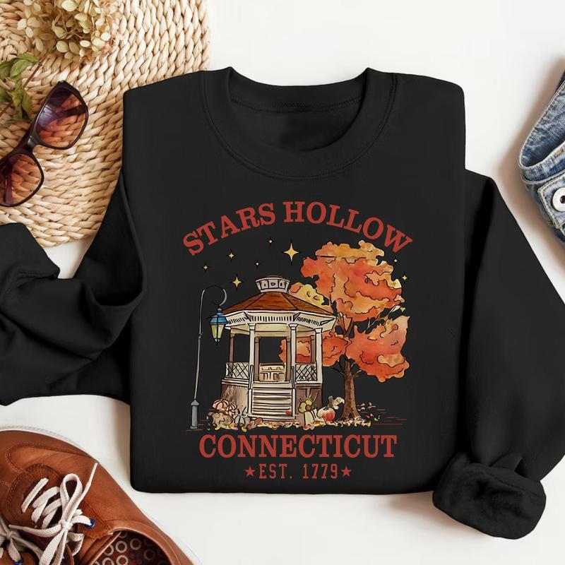Star's Hollow Luke's Sweatshirts - Shirt , Gilmore Girls Shirt, Autumn Festival Shirts, Connecticut EST. 1779 Tee, Stars Hollow Shirt, Halloween Gift,