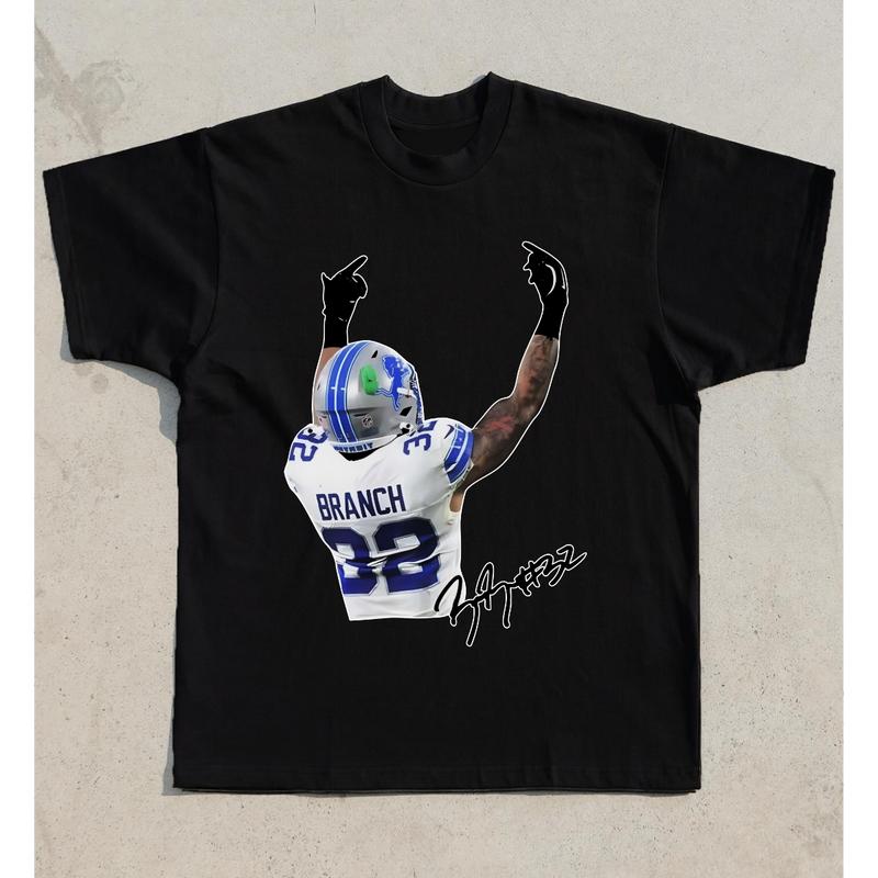 Brian Branch Flip Off T-shirt University Menswear Top Streetwear Shortsleeve Sport Basketball Football Tshirt Crewneck Casual unisex t-shirt