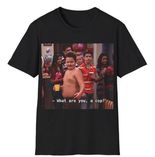 Gibby 'What Are You, A Cop' Unisex T-Shirt - Fun Gibby Meme Shirt, Adult Casual Tee, Perfect Menswear Top for Fans of Humor and Pop Culture