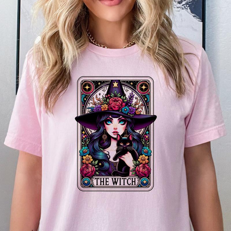 Tarot Card  T-Shirts Round 3 - Print is Sublimation, Unisex T-Shirt, Funny Tee, Funny Apparel, Gift Idea, Relaxed Fit, Casual Apparel, Cute Top, Great
