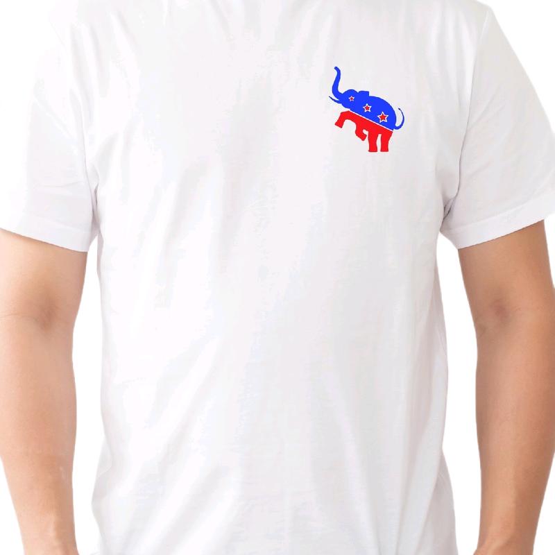 Republican Harris Walz '24 Tshirt Menswear Cotton T-Shirt Top, Casual Crewneck trump  shirt t shirt funny meme