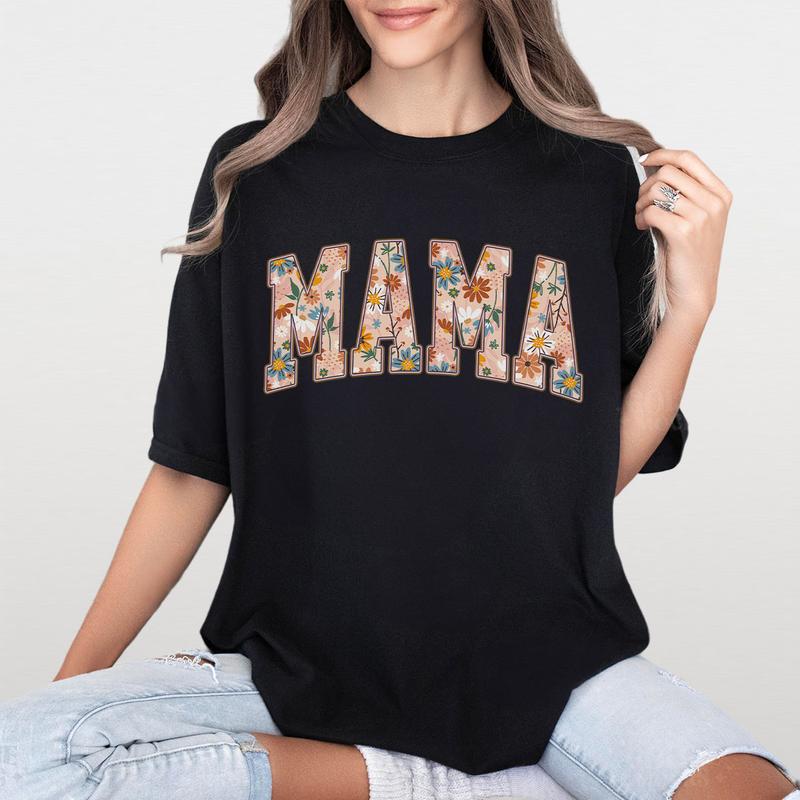 Retro Mama Floral Shirt, Mama Graphic Tee, Cute Gardener Mama Shirt Gift For Mom, Flower Mama Shirt, Floral Mama Shirt, Flower Lover Mama Shirt, Mom B