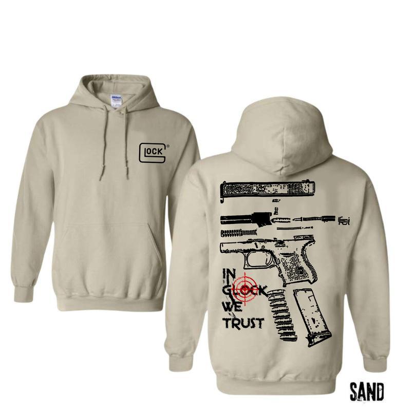 In Glock We Trust Hoodie For Men , Menswear And Womenswear Hoodie, For Her ,For Him Classic