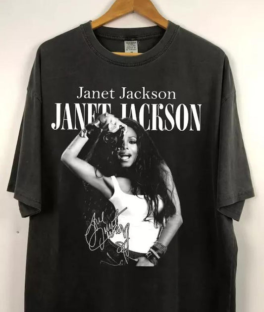 Janet Jackson Shirt, Together Again Shirt Signature Merch Gift For Fans S-5Xl Crewneck Cotton  Menswear Top
