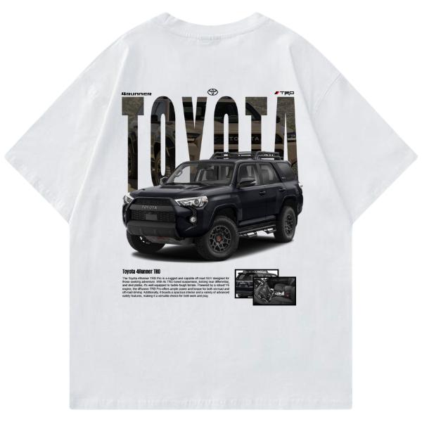 Toyotaa 4Runner TRD T-shirt, Hoodie, Sweater, Car Enthusiast Shirt, Car Clothing, Unisex, Vintage car shirt Classic Cotton Menswear Top Embroidered gr
