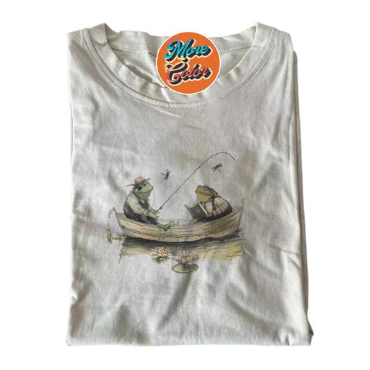 Frog 90s Vintage Shirt, Cotton Unisex T-shirt, Crew Neck, Size S- 4xl, Menswear Top, Womenswear Top Underwear Streetwear