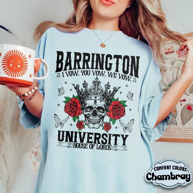 Barrington University Comfort Colors Shirt, Haunting Adeline Shirt, the Ritual Merch, Dark Romance Book Club, Smut Shirt, Fantasy Reader