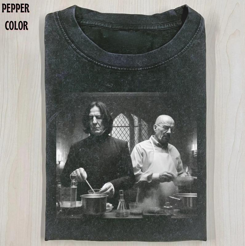 RETRO FUNNY MOVIE GRAPHIC T-SHIRT, Let Him COOK, Funny Graphic Tees, Vintage Men's Top - Cotton, Polyester