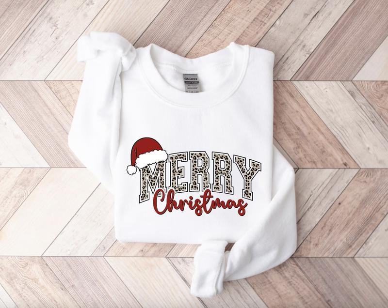 Merry Christmas Cute Winter ShirtSweatshirtHoodie, Retro Crewneck, Gift For Xmas, Cotton, Womenswear Tops