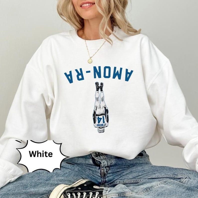 Lions Football Amon-Ra St. Brown Touchdown Shirt  Detroit Football Sweatshirts