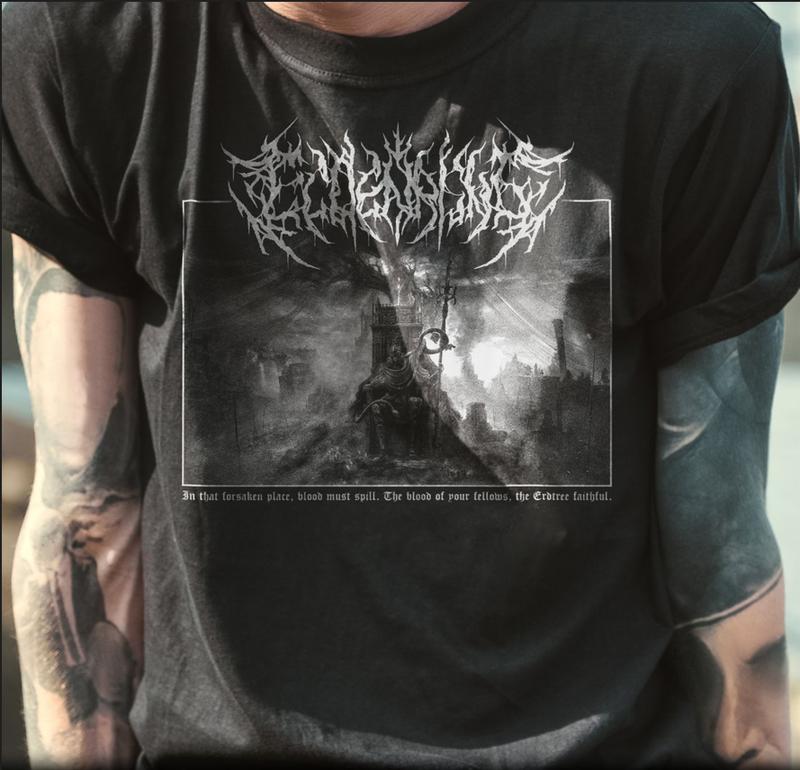 Shadow of the Erdtree T-Shirt, Elden Ring FromSoftware Unisex Metal Style Game Shirt, video games sweatshirt, fire of elden, The Warrior, Messmer Tee,