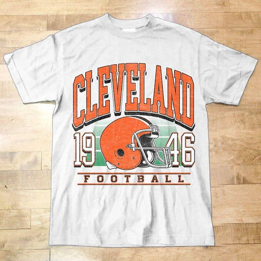 Vintage Style Cleveland Football Shirt, Cleveland Football T Shirt, Retro Cleveland , Football Shirt CP11 Menswear Top