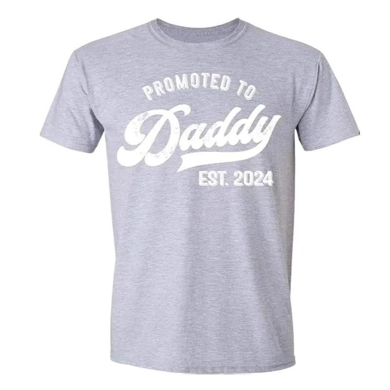Promoted to Daddy 2024 T-Shirt Funny Humor New Dad Baby First Time, Dad T Shirt, Sizes S-3XL, Funny Sweatshirt and hoodie, Shirt Gift for Menswear