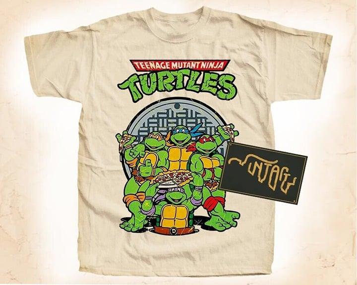 Teenage Mutant Ninja Turtles Vintage T Shirt For Men Unisex Natural Tshirt Cotton Menswear