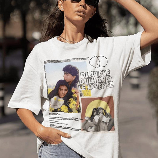 DDLJ Movie Shirt, Shahrukh Khan Tshirt, Kajol Tee, Dilwale Dulhania Le Jayenge Movie Tshirt, Bollywood Movies Tshirt, Indian Movies