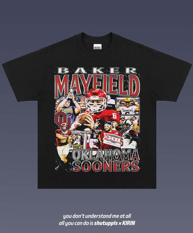 BAKER MAYFIELD 1.0 VINTAGE TEE  AMERICAN FOOTBALL  GIFT FOR FAN