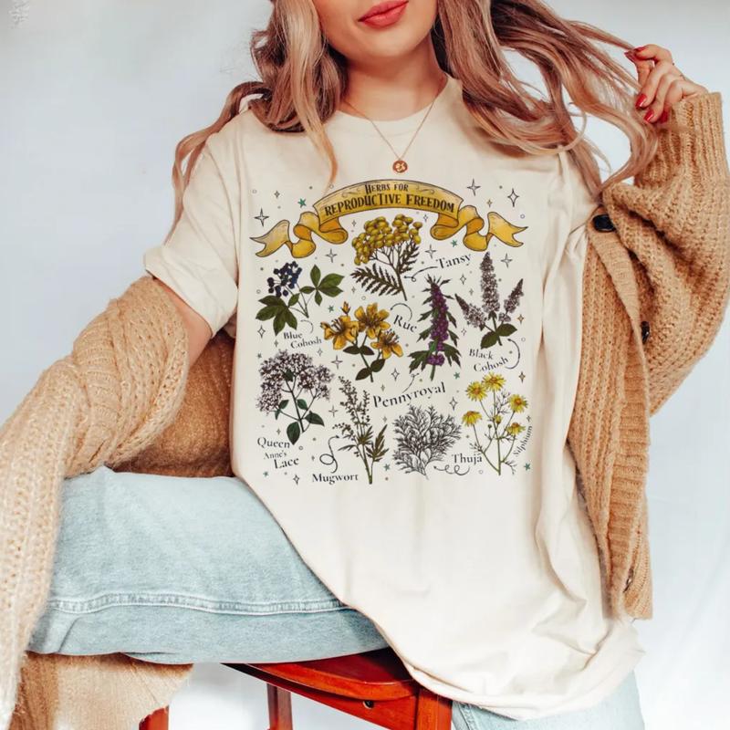 Herbs For Reproductive Freedom Shirt, Reproductive Rights Women's Rights Shirt, Feminist Tshirt, Unisex Short Sleeve Tee