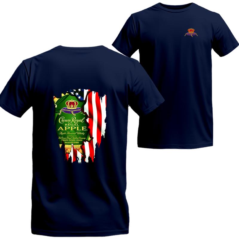 Crown Royal Regal Apple Flag T-shirt, Crown Royal Unisex Shirt, Beer Shirt, Menswear Top, Streetwear, Drinking Shirt