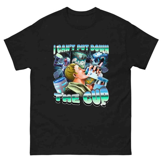 I can't put down the cup Shirt Defaul Shirt Fortnite Shirt Graphic Tee Trendy Tee Funny Gift Idea Gift for Man All Size