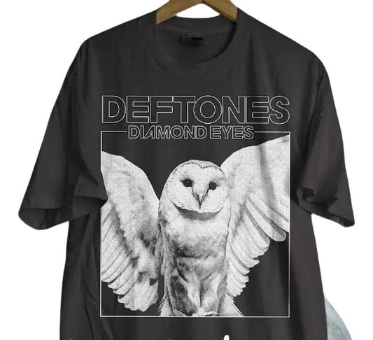 Deftones Tour Rock Band T-Shirt, Diamond Eyes Album Tee, Rock Music Band T-Shirt Cotton Fabric