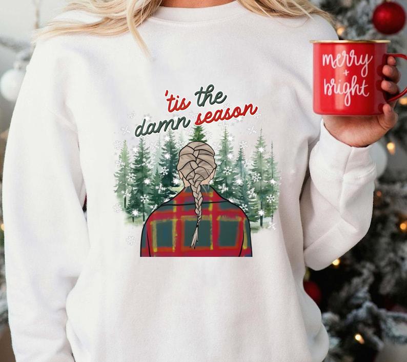 Tis The D@mn Season Shirt, Christmas Cozy SweatshirtShirtHoodie For Fan