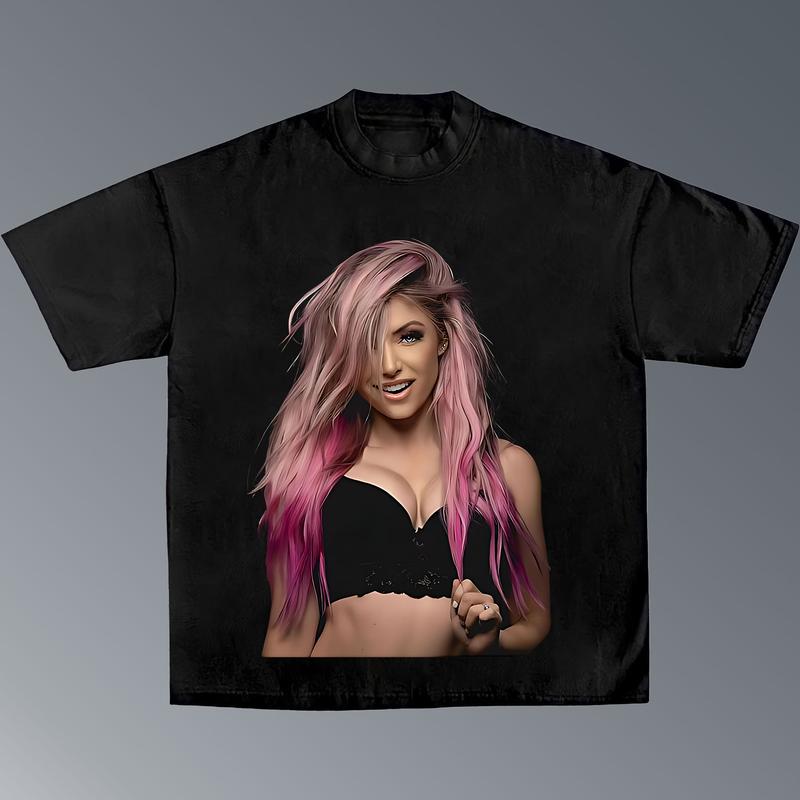 ALEXA BLISS V2 TEE, Wrestling Tee, WWE Tee, Wrestling Gift, Sports Shirt, Workout T-shirt, Gift for Him Gift For Her Hoodie Sweatshirt Streetwear