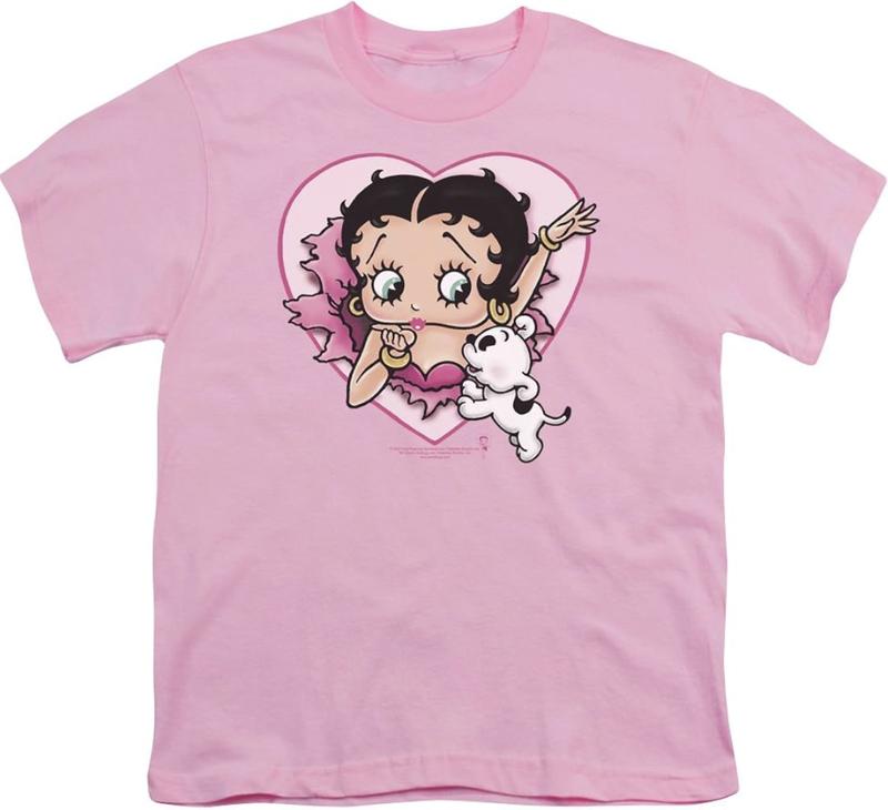 Betty Boop - I Love Betty Youth T-Shirt Top Womenswear