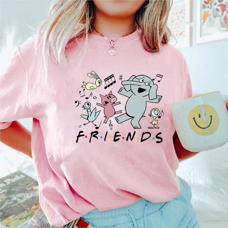 Friends Piggie Elephant Pigeons Shirt, Read More Book T-shirt, It's A Good Day To Read Kids Tee, Children Books, Book Lover Gift, Bookworm Shirt, Read
