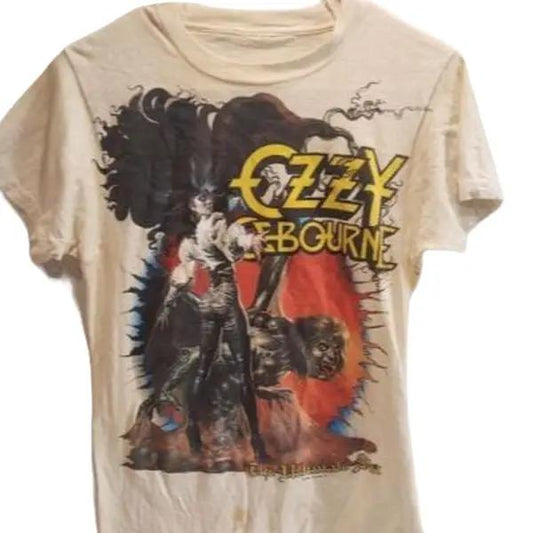 Ozzy Osbourne Reprint T Shirt Cotton Menswear