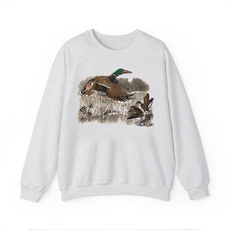 Mallard Duck Retro Unisex Sweatshirt , For Men, For Women