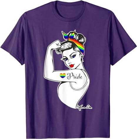 LGBT Girl Power Heart LGBT Flag LGBT Pride Month Gay Pride T-Shirt